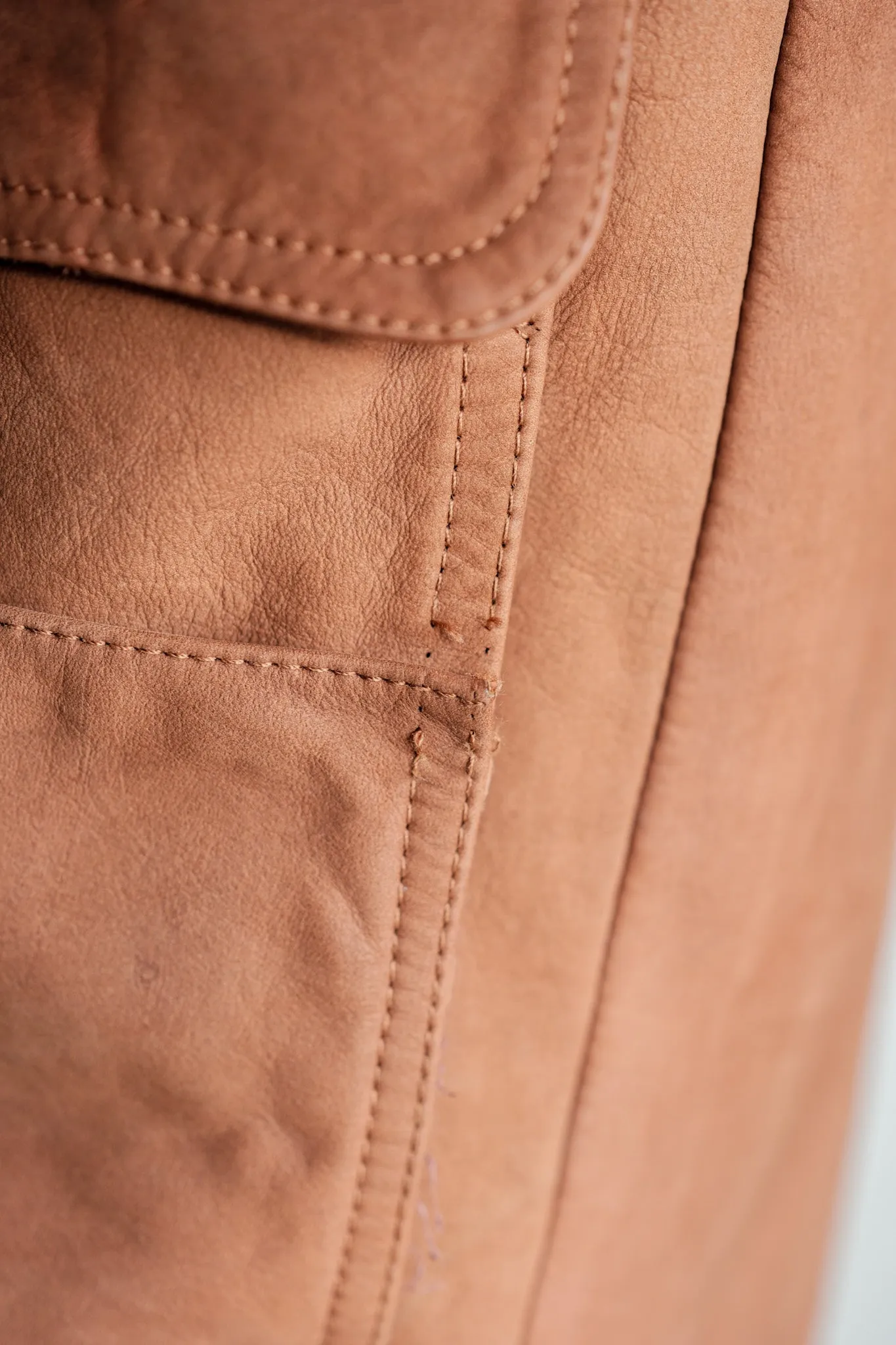 【~90's】Old INVERTERE Leather Duffle Coat Size.XS
