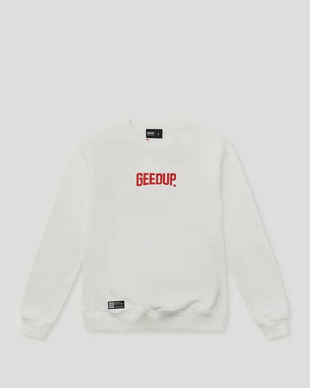 Always Neighbourhood Crewneck White/Red