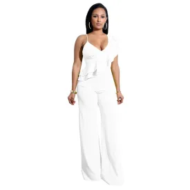 Ask Me Out Ruffled Jumpsuit