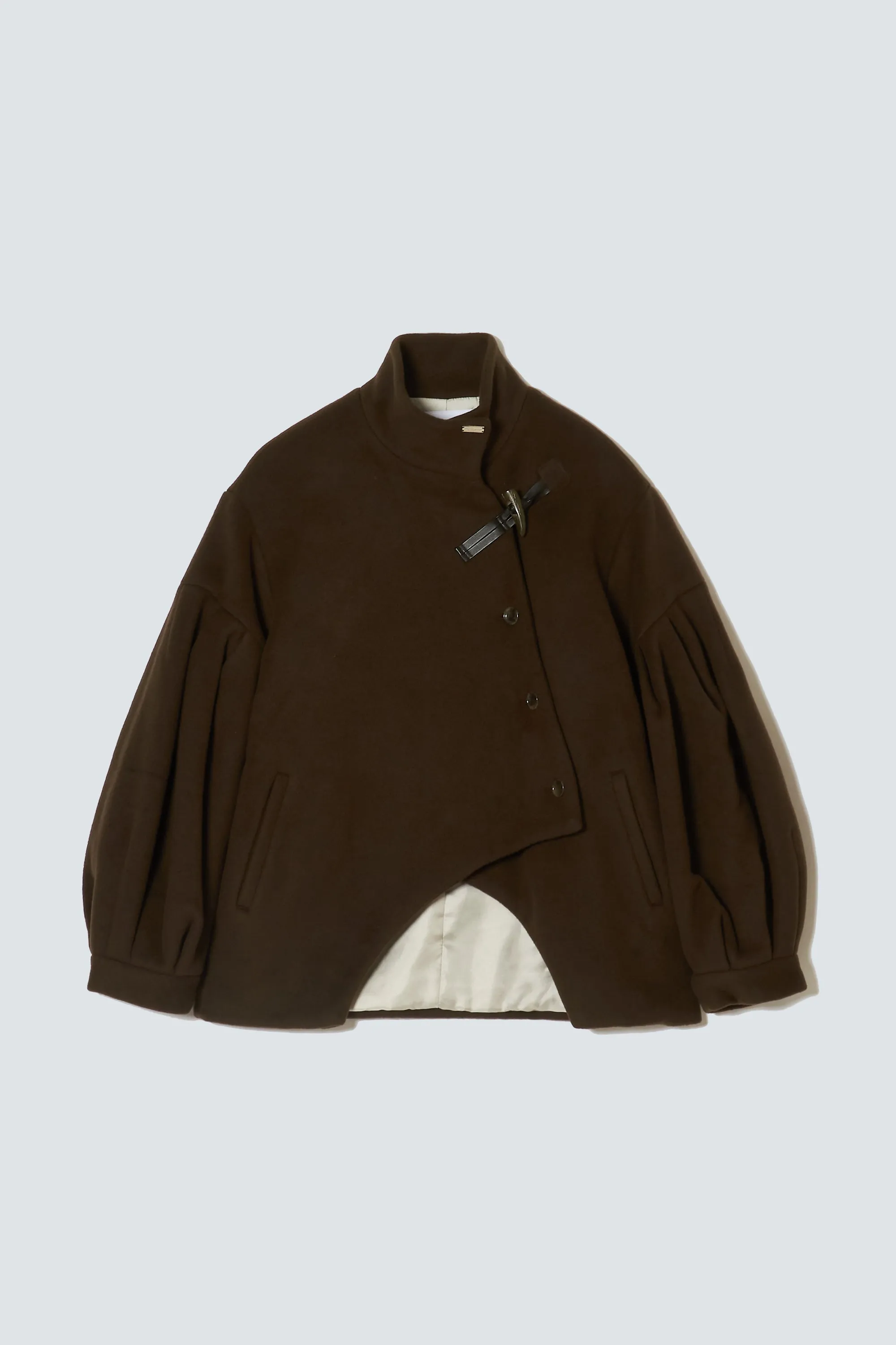 Bias Cut Short Duffle Coat
