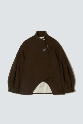 Bias Cut Short Duffle Coat