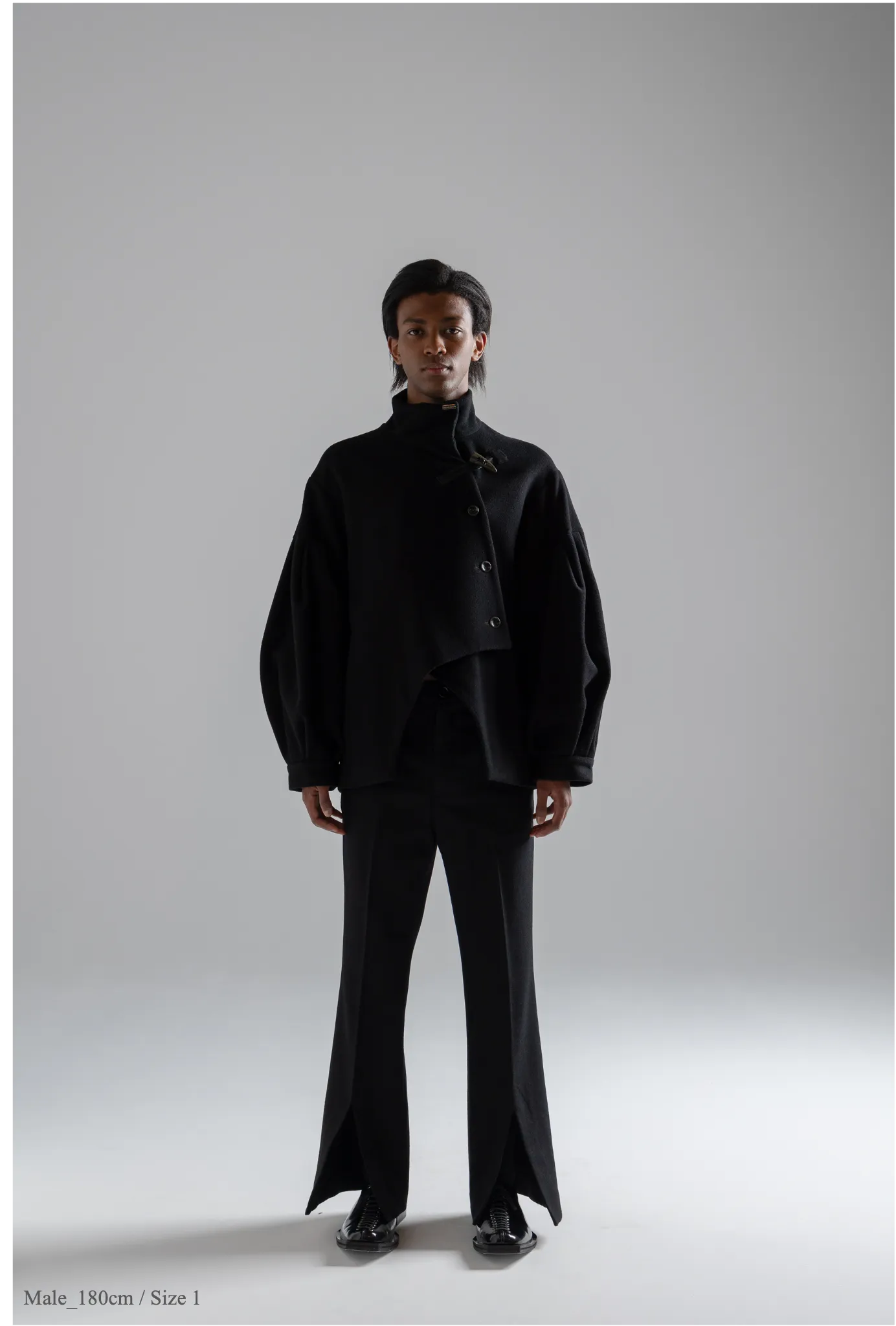 Bias Cut Short Duffle Coat