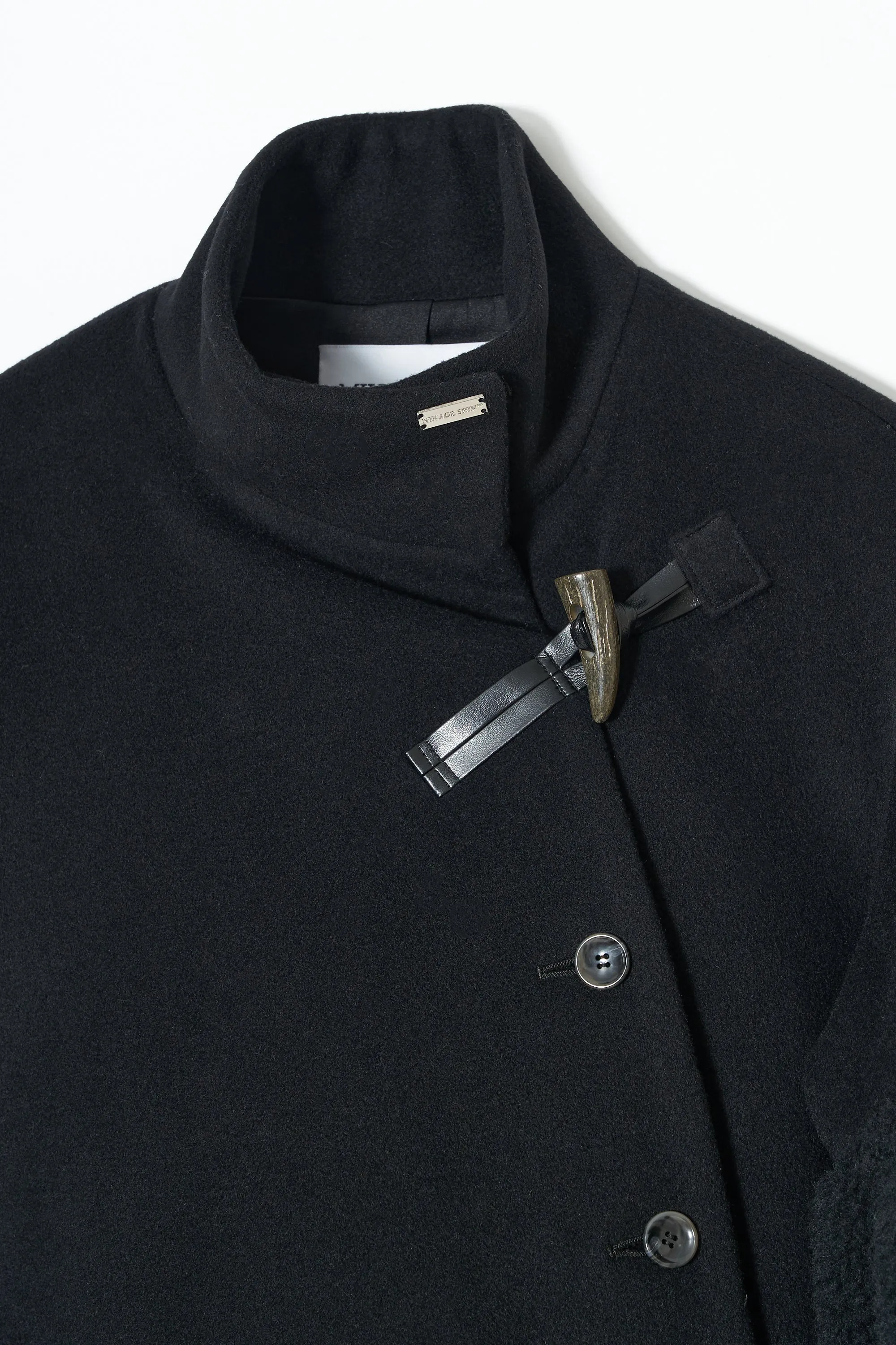 Bias Cut Short Duffle Coat