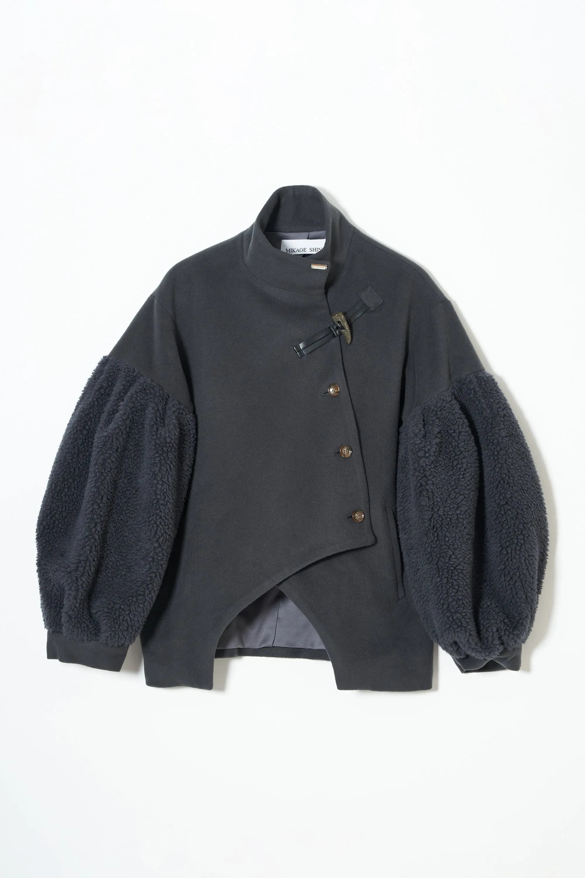 Bias Cut Short Duffle Coat