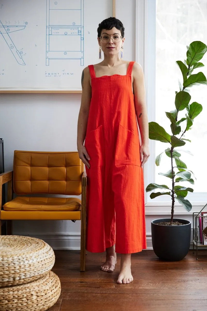 Birds of North America Dusky Greygone Jumpsuit - Blood Orange (Online Exclusive)