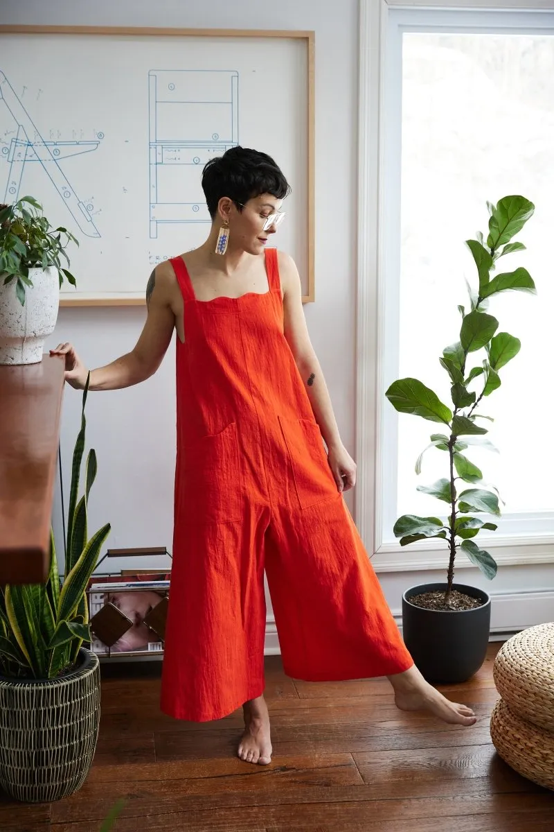 Birds of North America Dusky Greygone Jumpsuit - Blood Orange (Online Exclusive)