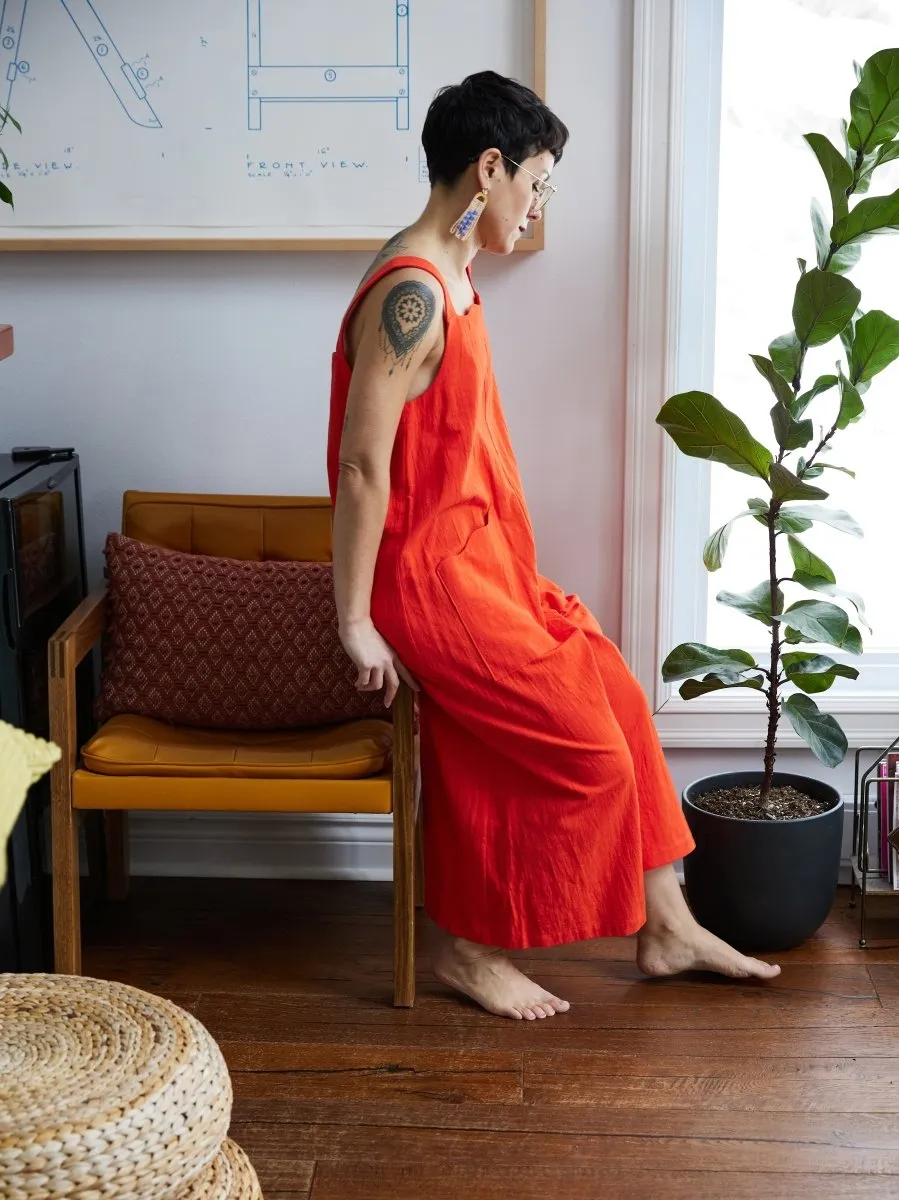 Birds of North America Dusky Greygone Jumpsuit - Blood Orange (Online Exclusive)