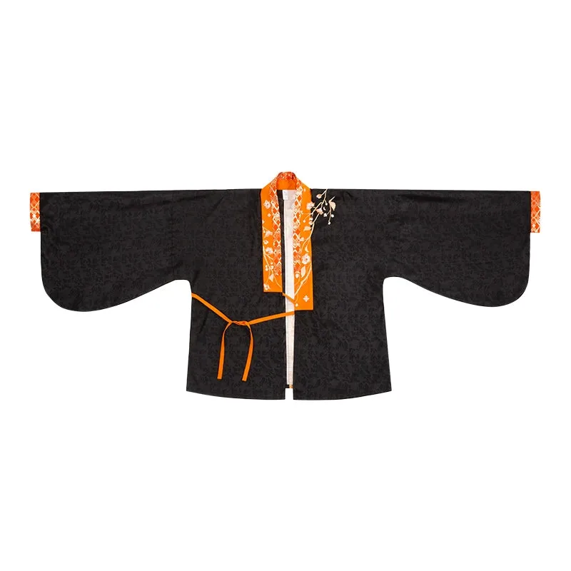 Black&Orange Modern Hanfu（Three Piece Set）
