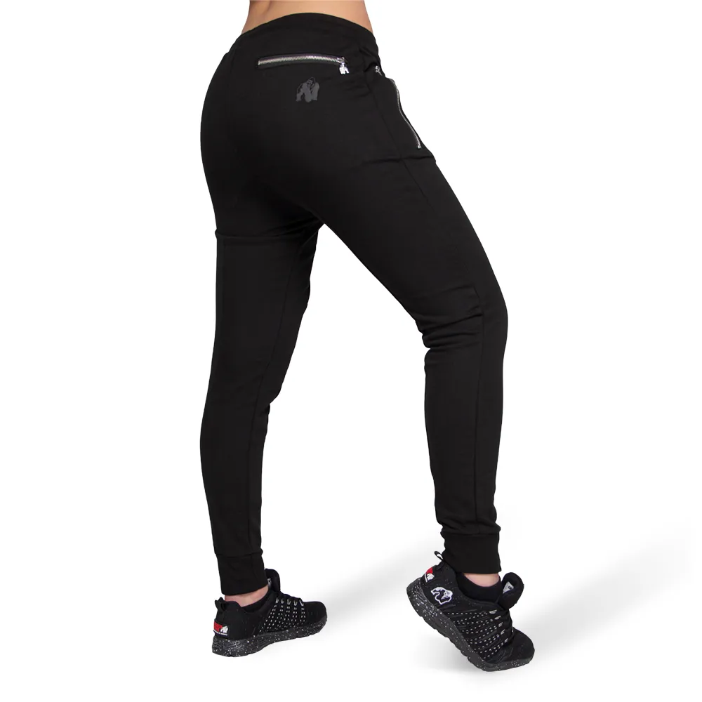 Celina Drop Crotch Joggers- Black