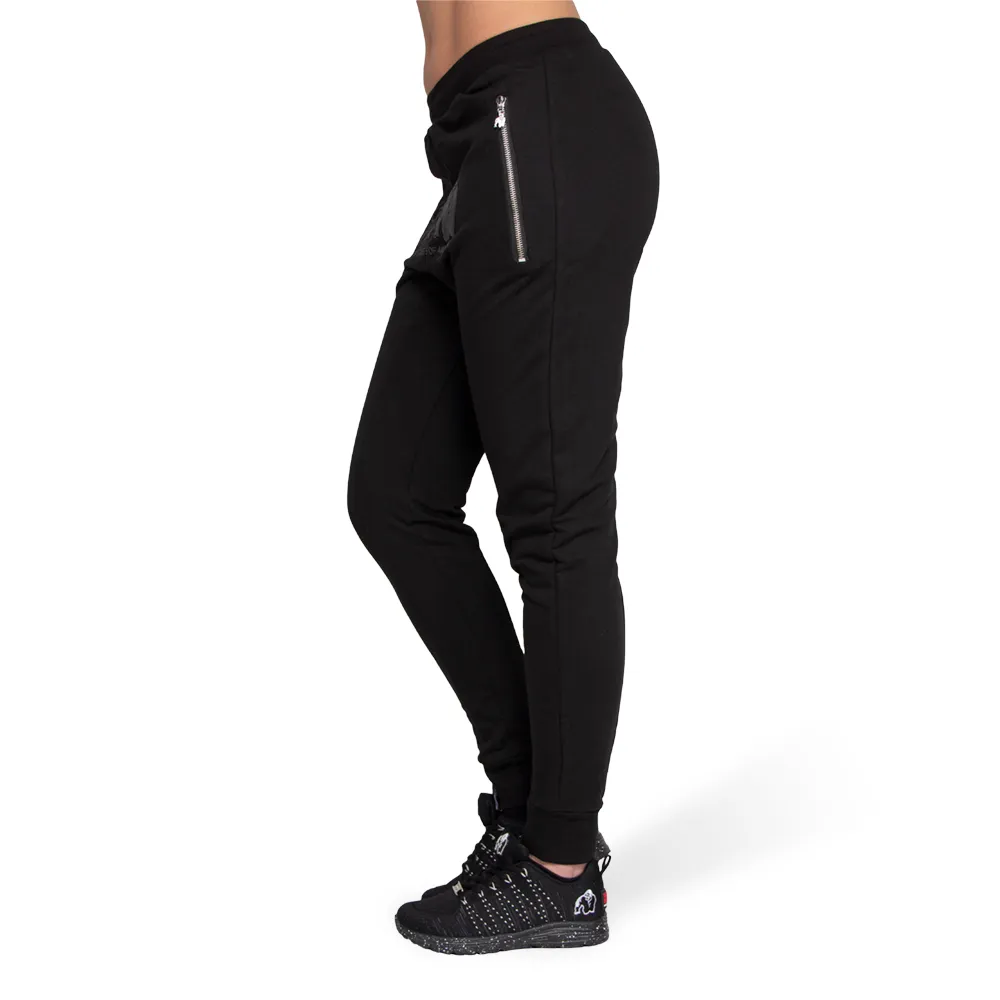 Celina Drop Crotch Joggers- Black