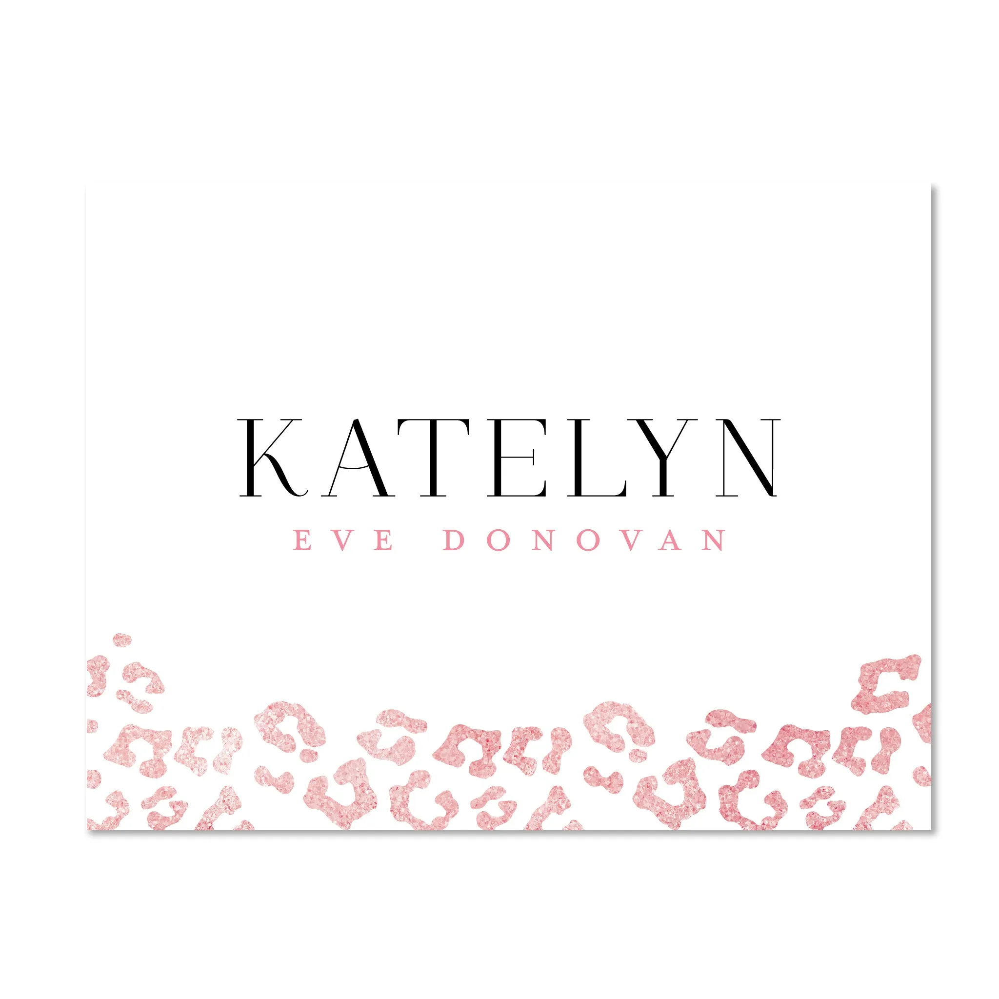 Cheetah Glimmer Personalized Folder Stickers