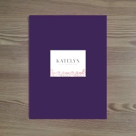 Cheetah Glimmer Personalized Folder Stickers