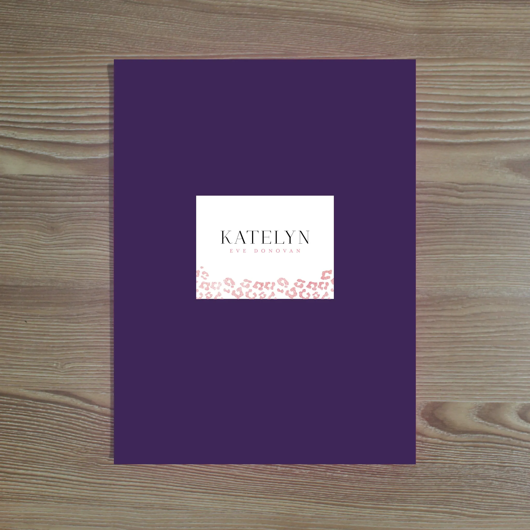 Cheetah Glimmer Personalized Folder Stickers