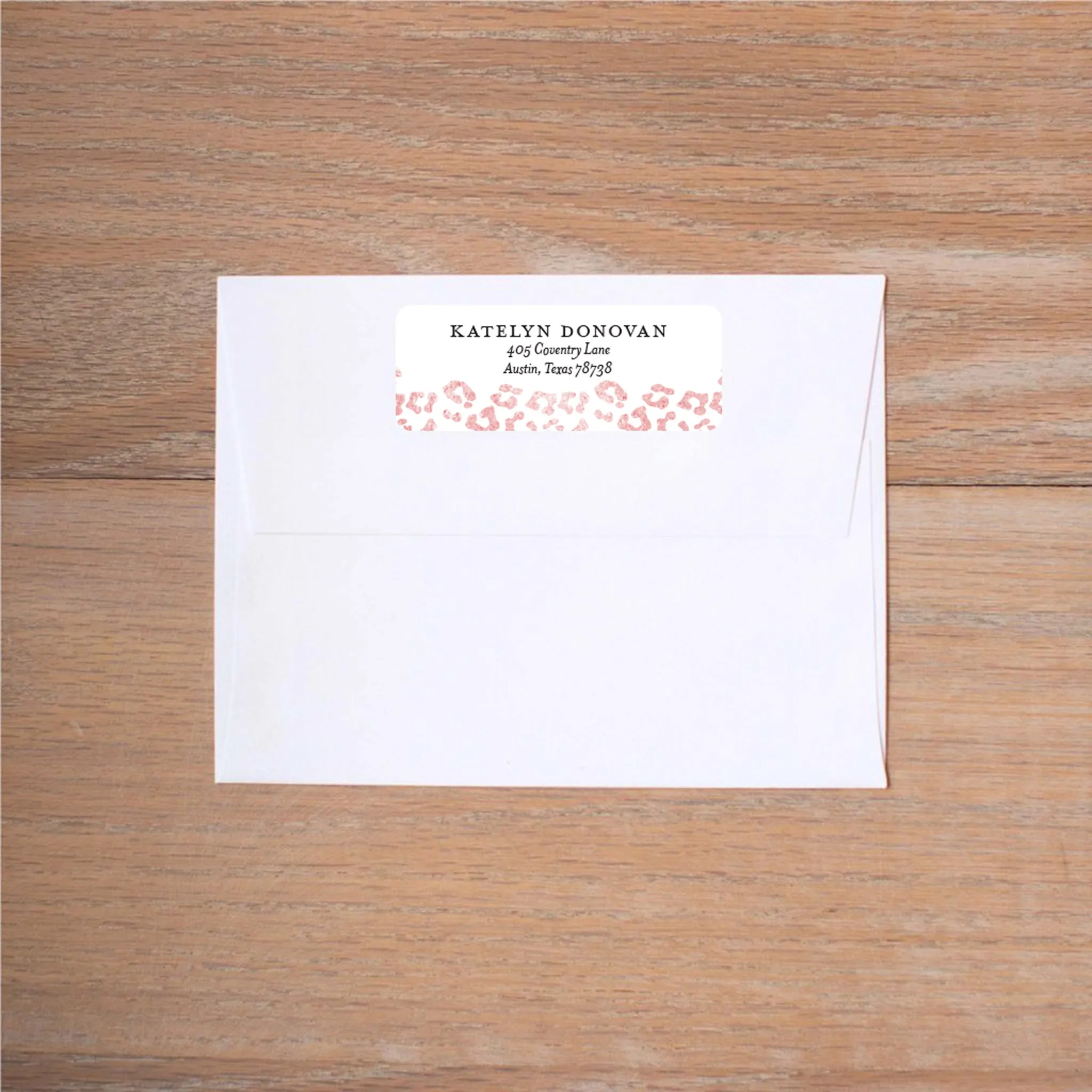 Cheetah Glimmer Return (Home) Address Labels