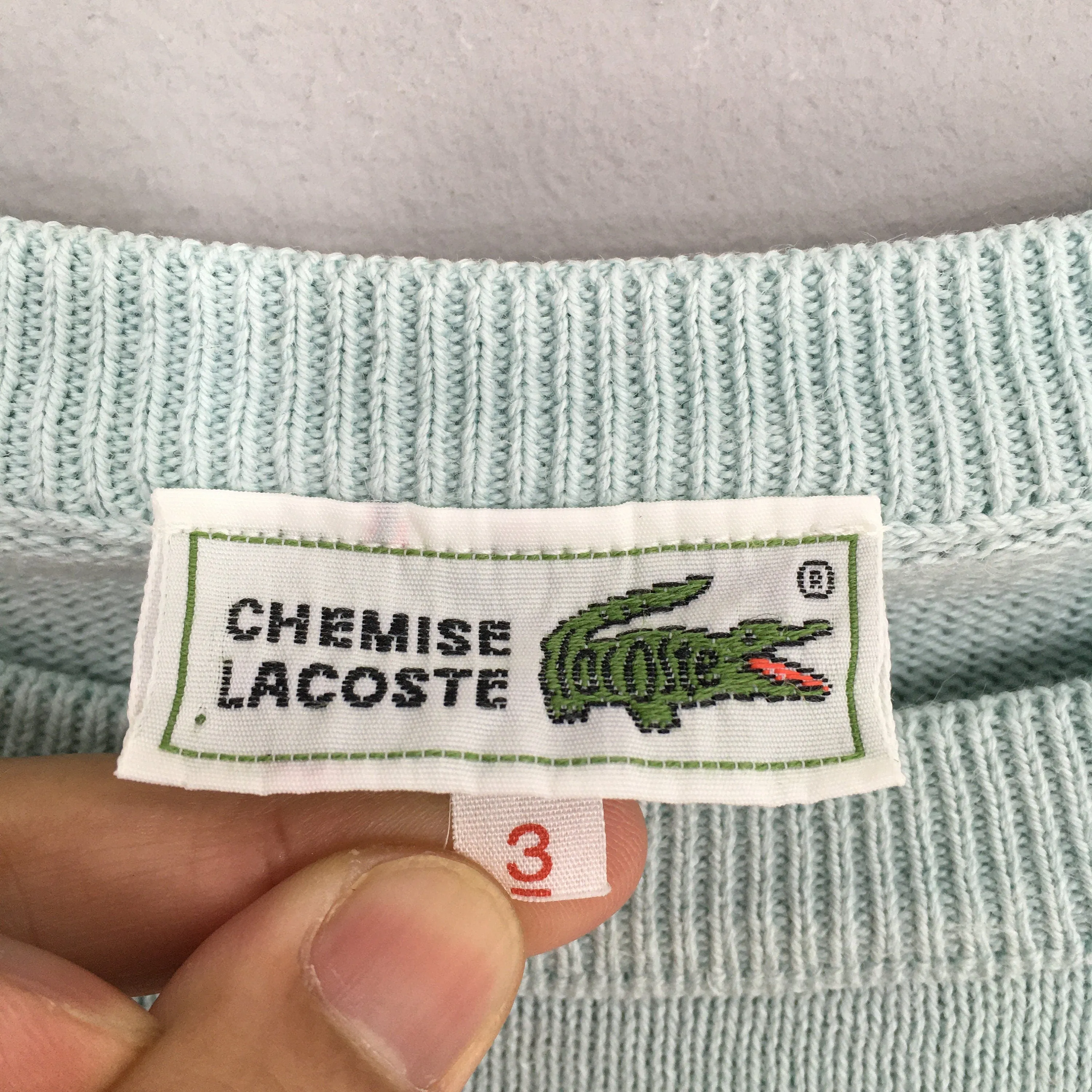 Chemise Lacoste Green Sweatshirts Small