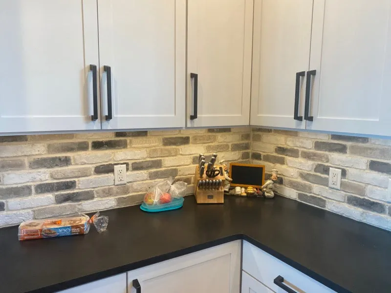 CHICAGO STYLE BRICK VENEERS- WHITE MIXED COLOR. Brick Decoration Design At It's Best. FREE SHIPPING!