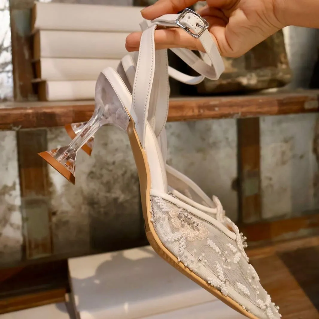 Chloé Bridal Heels I Tiesta shoes