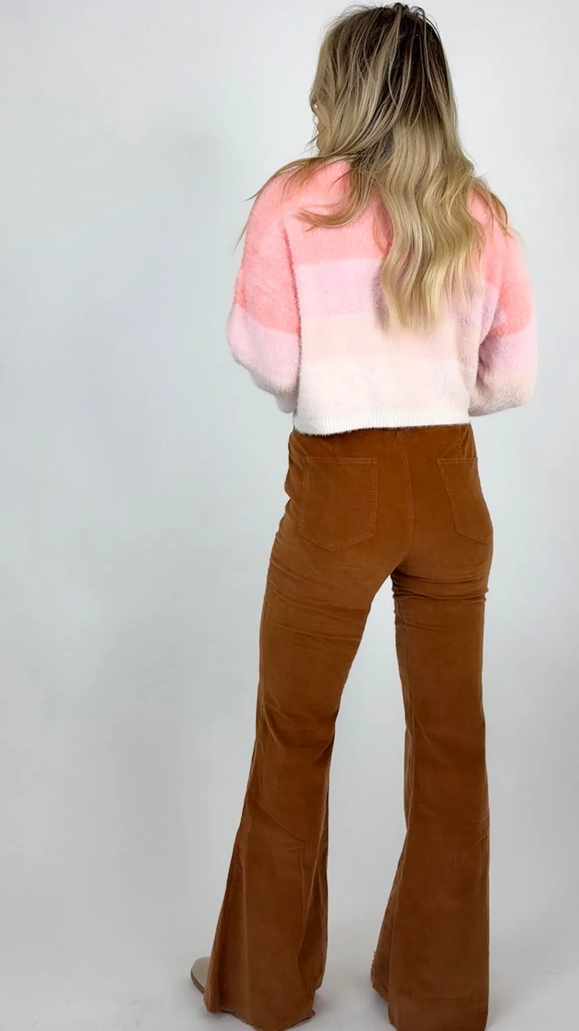 Crop Gradient Sweater