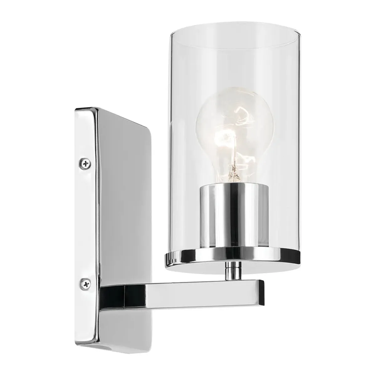 Crosby 9" 1-Light Wall Sconce, Chrome Finish