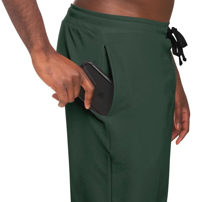 Dark Green Joggers | Unisex | with PLUS sizes | Dark Pale Pastel Green | C30M0Y30K80