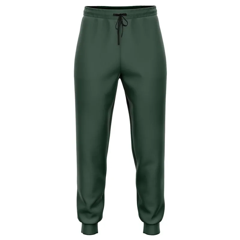 Dark Green Joggers | Unisex | with PLUS sizes | Dark Pale Pastel Green | C30M0Y30K80