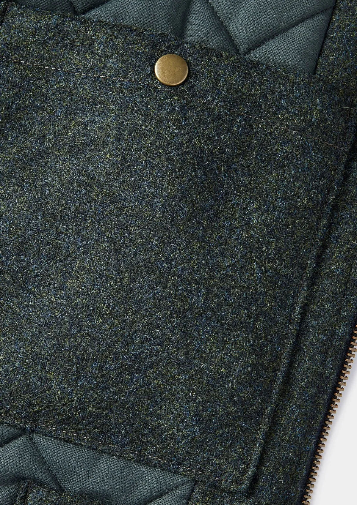 Dark Green Wool Gilet