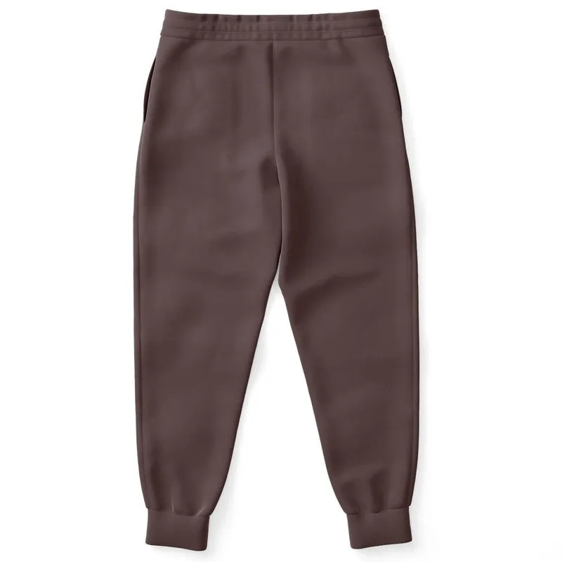 Dark Pink Brown Joggers | Unisex | with PLUS sizes | Dark Pale Pastel Pink Brown | C0M30Y15K80
