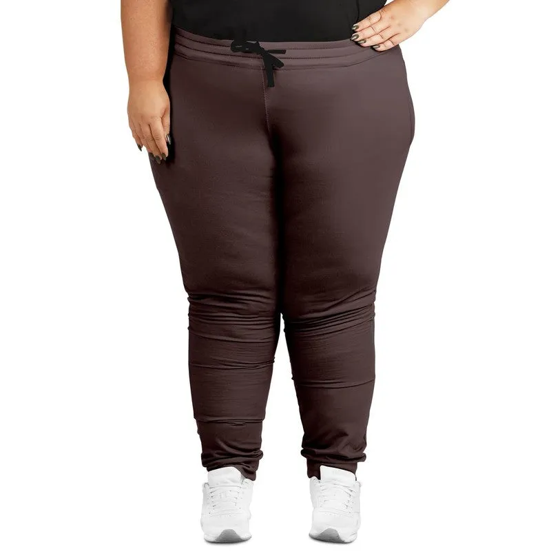 Dark Pink Brown Joggers | Unisex | with PLUS sizes | Dark Pale Pastel Pink Brown | C0M30Y15K80