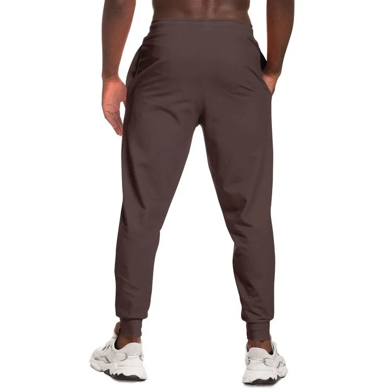 Dark Pink Brown Joggers | Unisex | with PLUS sizes | Dark Pale Pastel Pink Brown | C0M30Y15K80