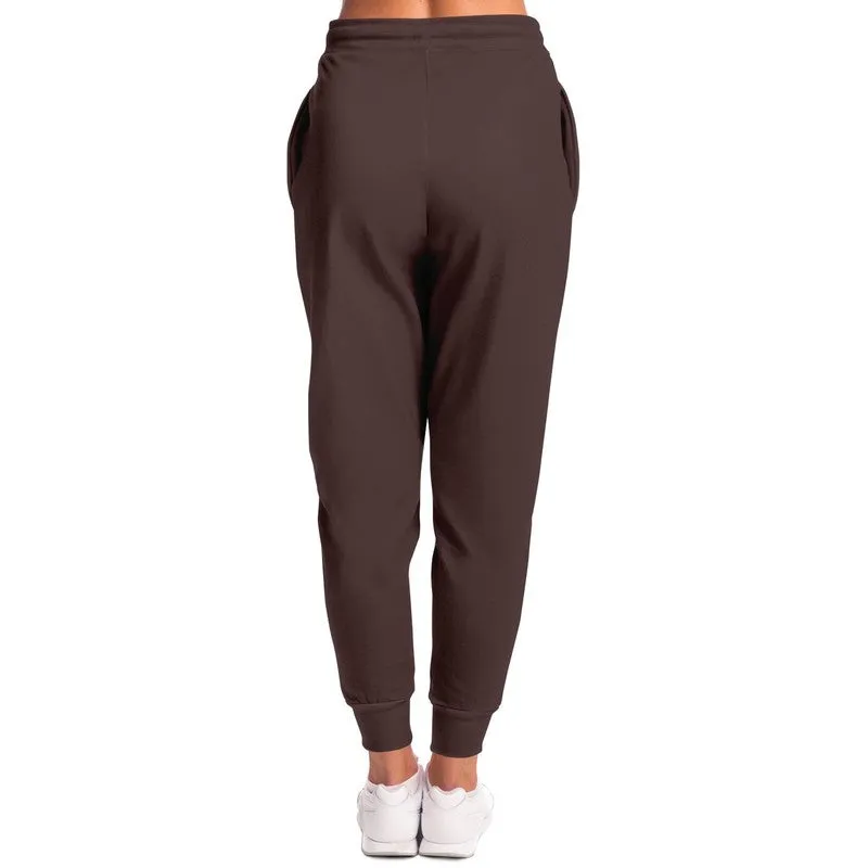 Dark Pink Brown Joggers | Unisex | with PLUS sizes | Dark Pale Pastel Pink Brown | C0M30Y15K80