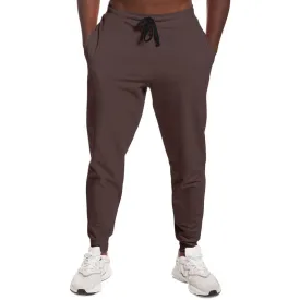 Dark Pink Brown Joggers | Unisex | with PLUS sizes | Dark Pale Pastel Pink Brown | C0M30Y15K80