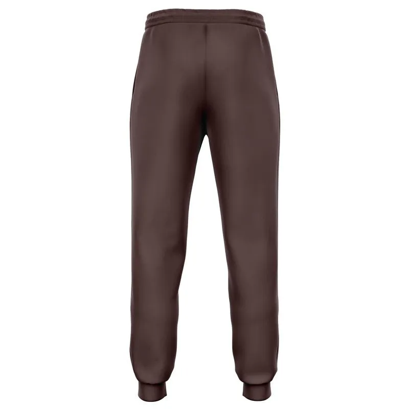 Dark Pink Brown Joggers | Unisex | with PLUS sizes | Dark Pale Pastel Pink Brown | C0M30Y15K80