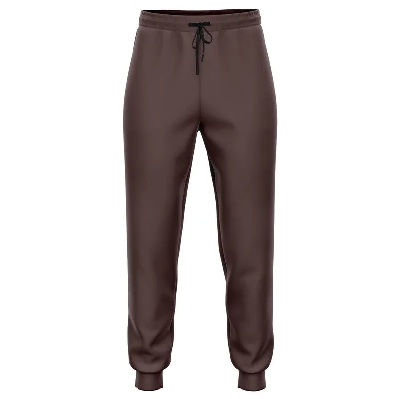Dark Pink Brown Joggers | Unisex | with PLUS sizes | Dark Pale Pastel Pink Brown | C0M30Y15K80