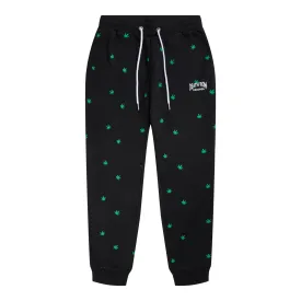 Death Row AOP Weed Joggers Black