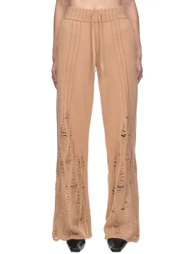Distressed Cashmere Pants (C7097P22-CAMEL)
