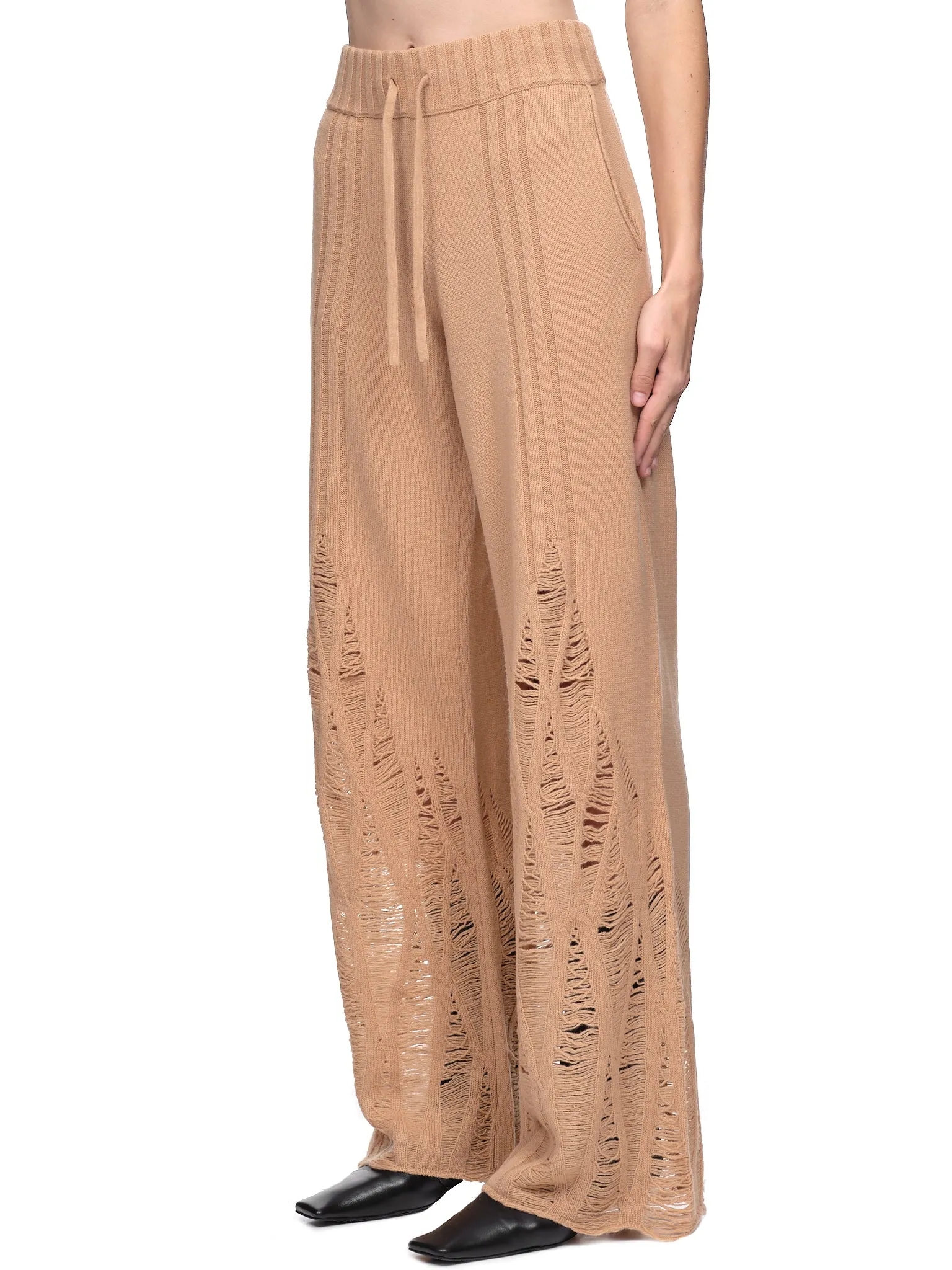 Distressed Cashmere Pants (C7097P22-CAMEL)