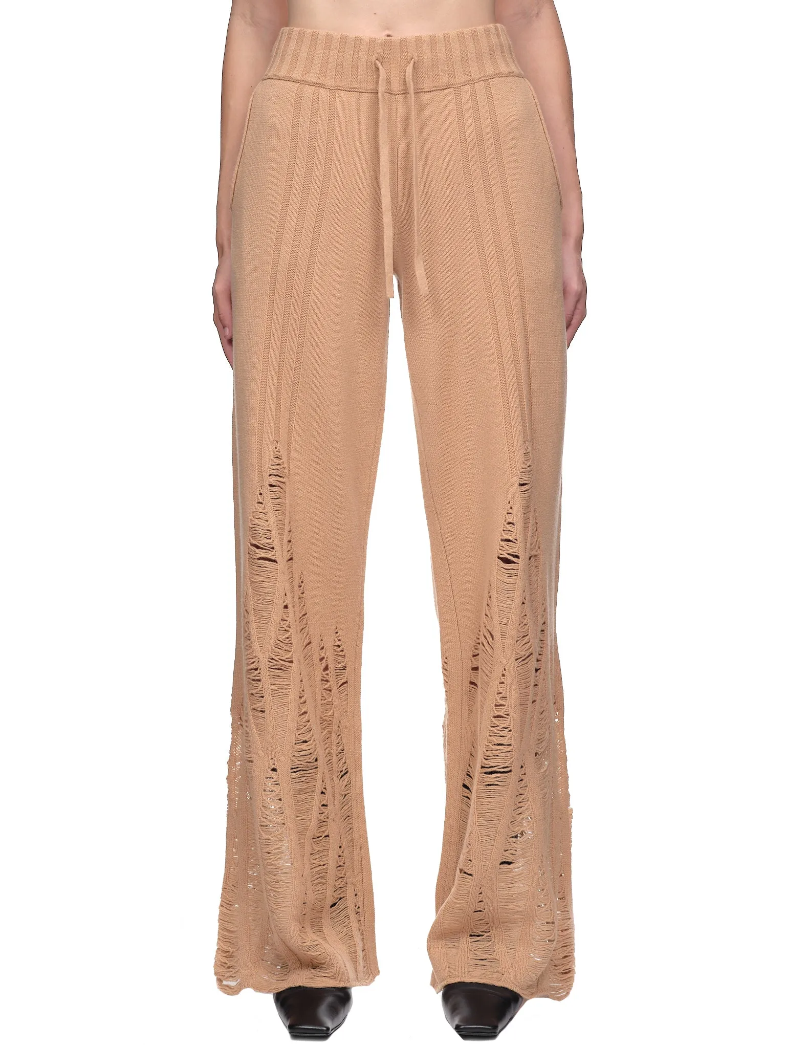 Distressed Cashmere Pants (C7097P22-CAMEL)