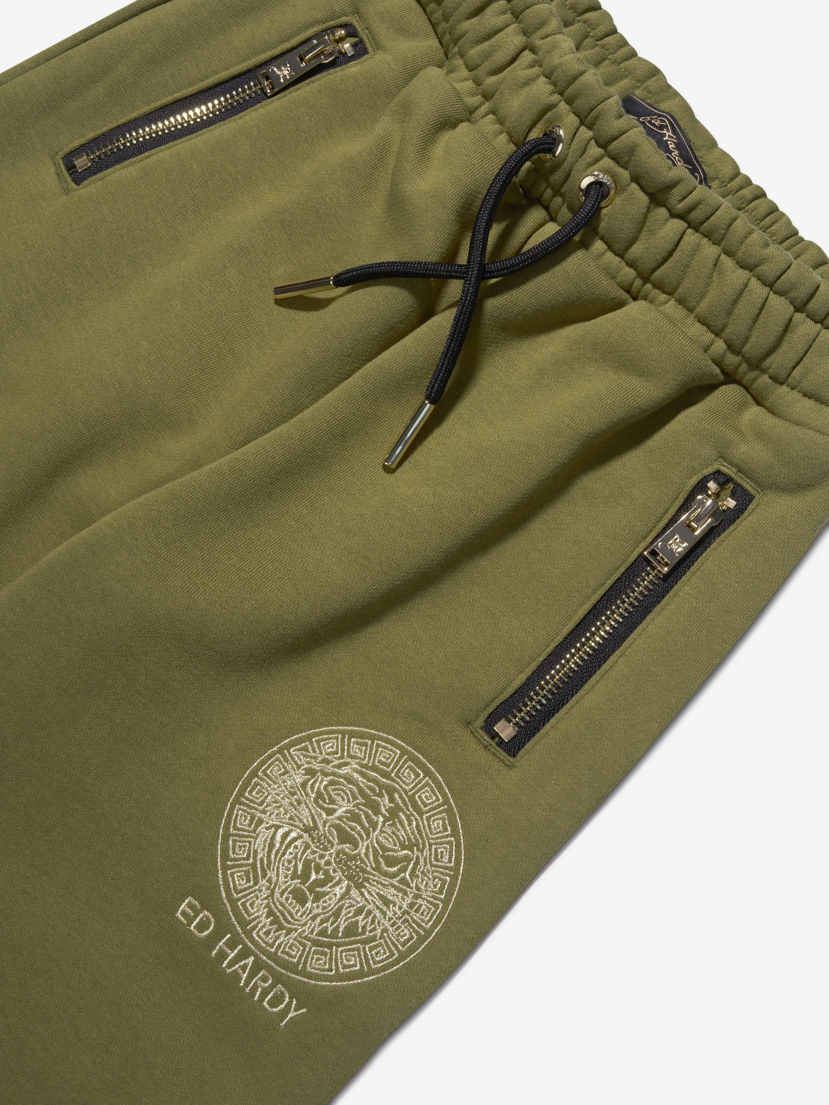 ED Hardy Boys Logo Joggers in Green