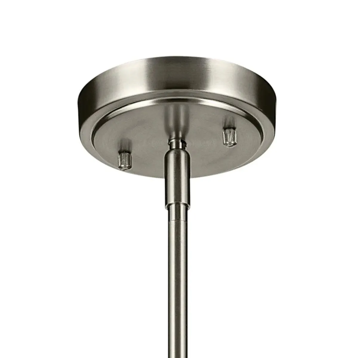 Everly 16" 1-Light Cone Pendant Light with Clear Seeded Glass, Brushed Nickel Finish