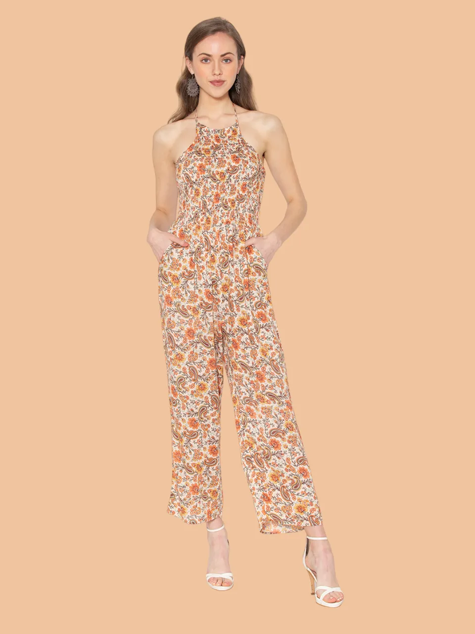 Flawless Women Printed Beachy Jumpsuit