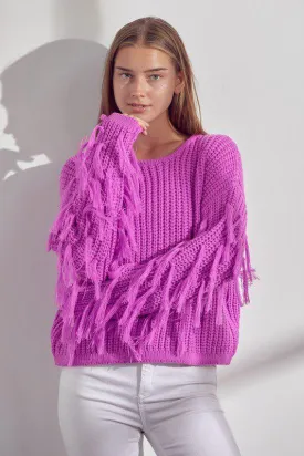 Fringe Crop Sweater