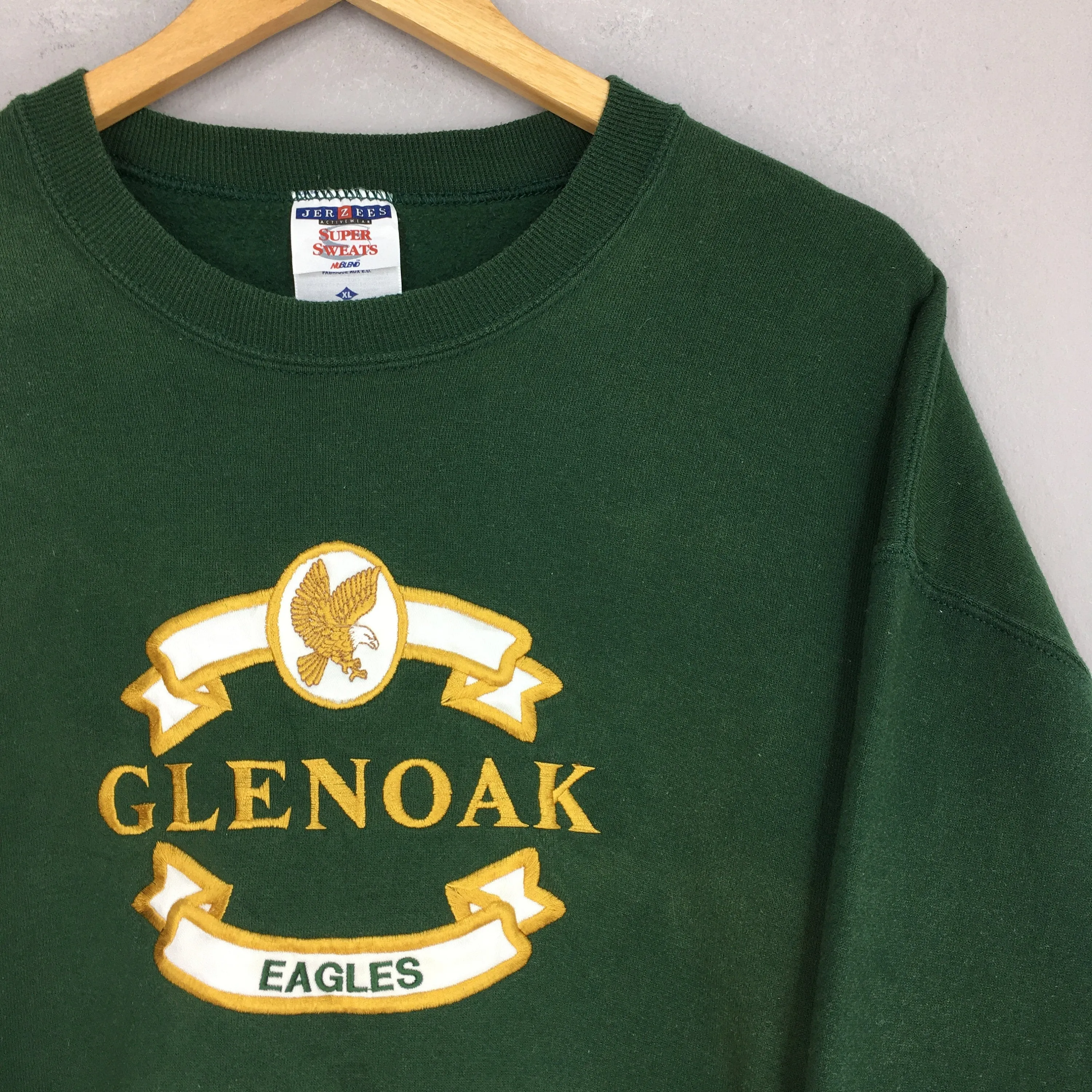 Glenoak Golden Eagles Green Sweatshirt XLarge