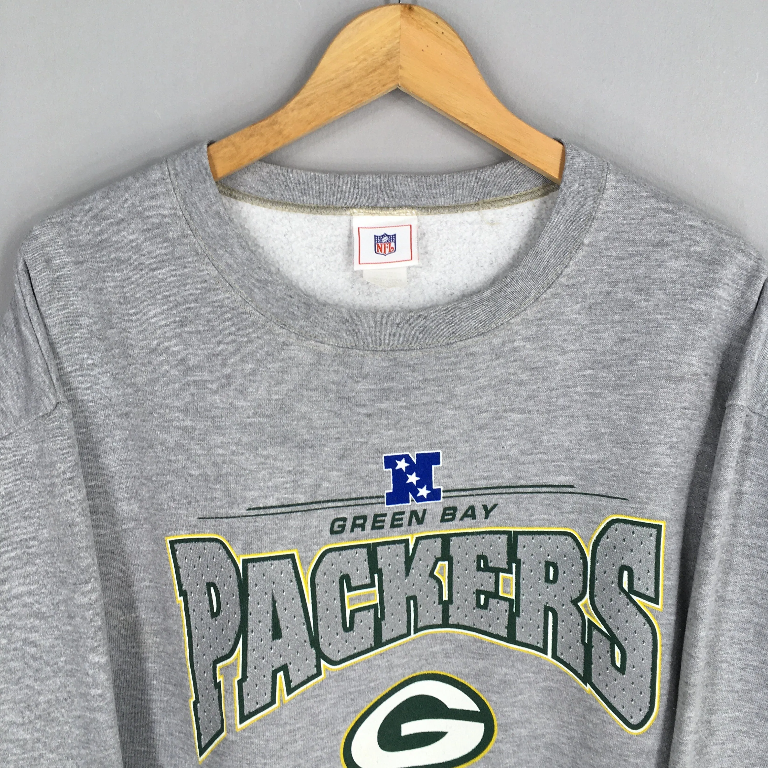 Green Bay Packers NFL Gray Sweater Large