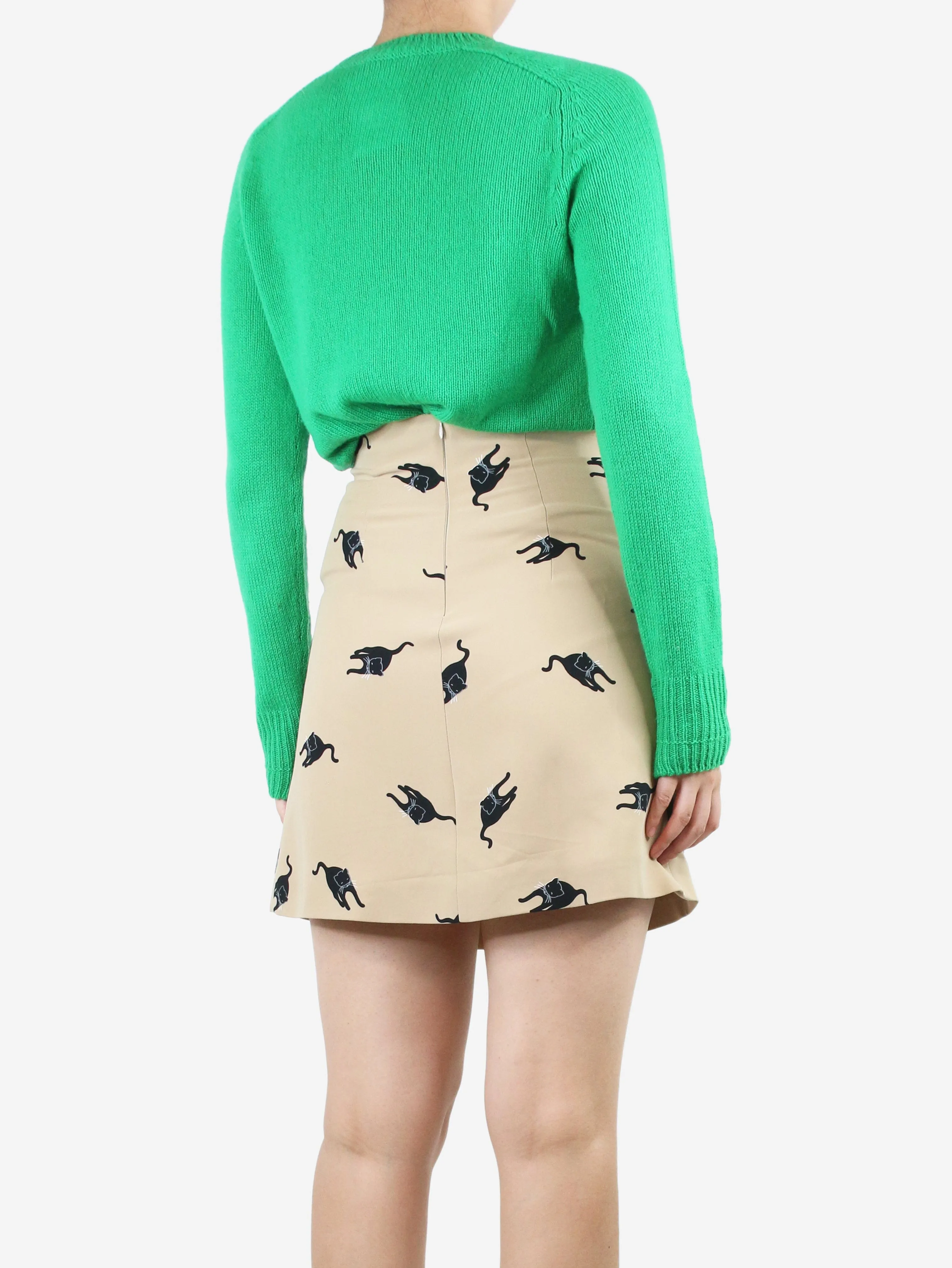 Green crewneck jumper - size S