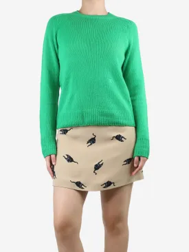 Green crewneck jumper - size S
