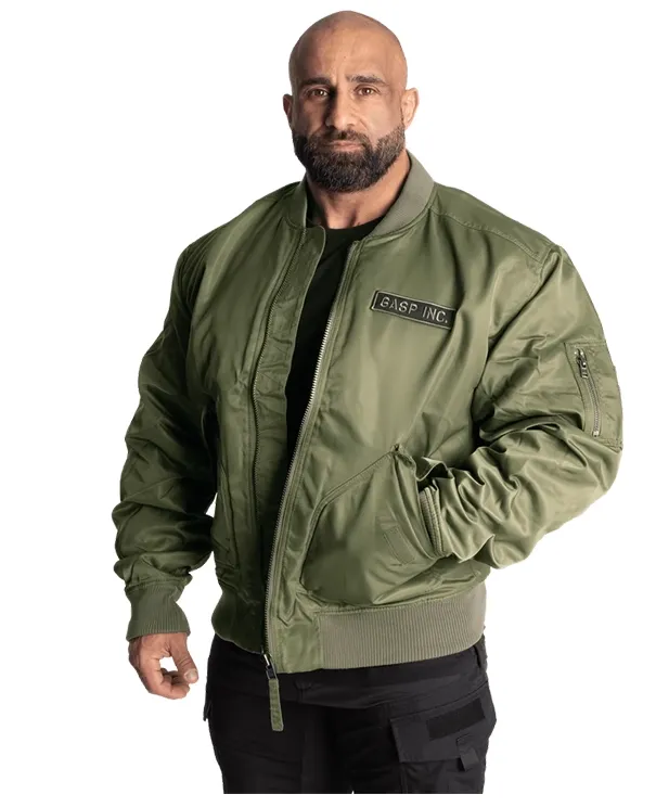 GYM BUDDY COMBAT PILOT AIR FORCE BOMBER JACKET