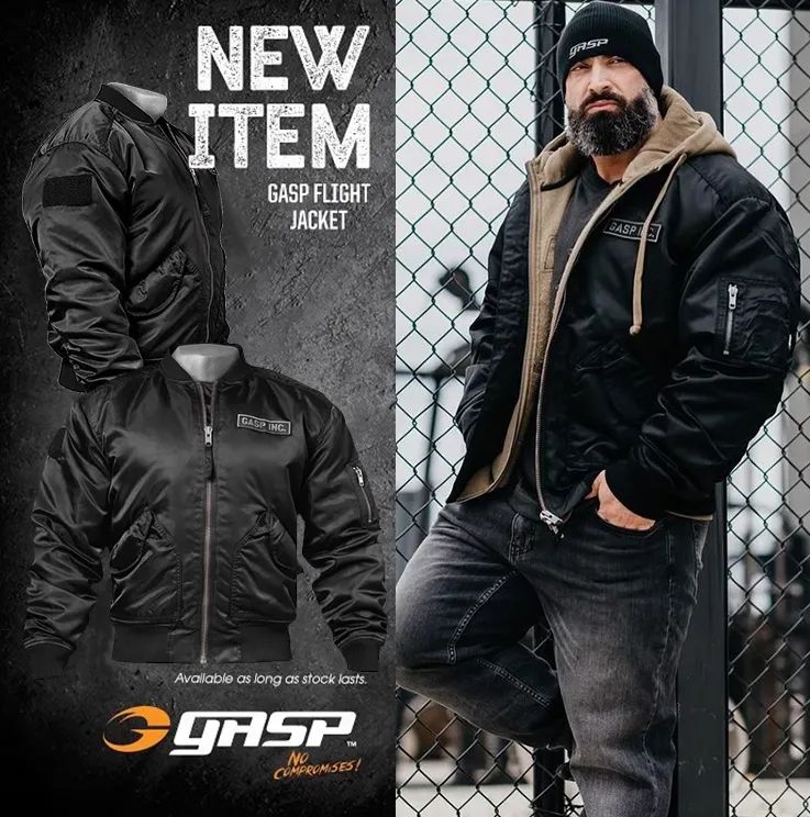 GYM BUDDY COMBAT PILOT AIR FORCE BOMBER JACKET