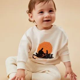 Halloween Cat Sweater and Joggers Outfit