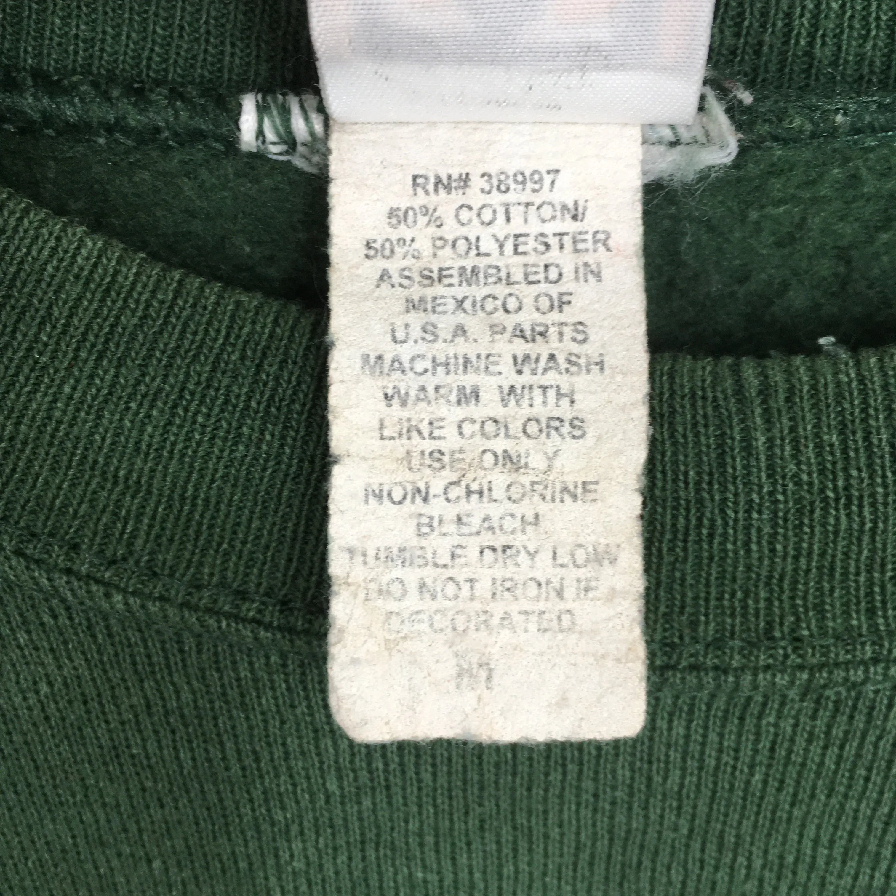 Hang Ten Big Logo Green Sweatshirt Medium