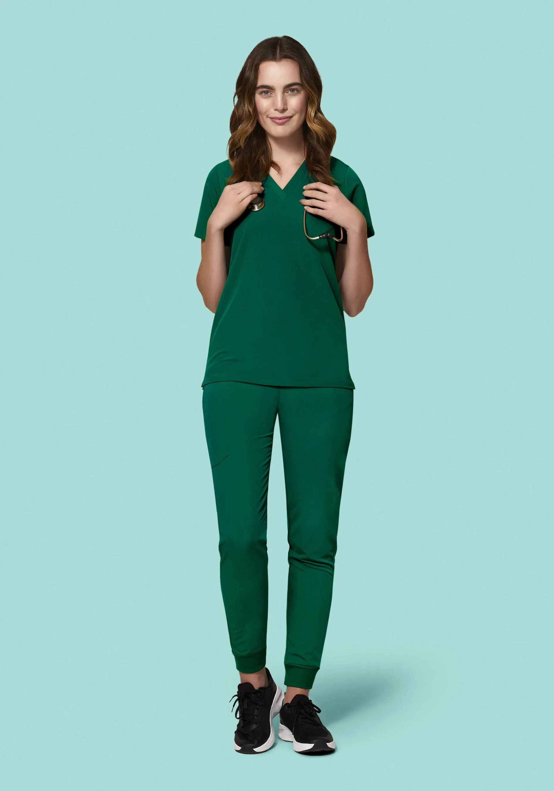 High Waisted Joggers Hunter Green